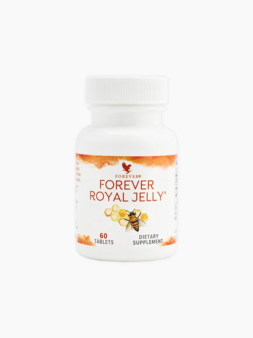 Forever Royal Jelly Suplement z mleczkiem pszczelim – źródło witamin i aminokwasów, które dodają energii i wspierają koncentrację. Naturalny sposób na witalność i dobre samopoczucie.